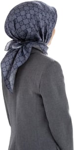 Twill İpek Eşarp GRİ-3 92X92