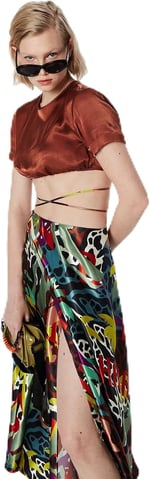 Twist SIRT DEKOLTELİ CROP BLUZ