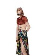 Twist SIRT DEKOLTELİ CROP BLUZ