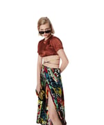Twist SIRT DEKOLTELİ CROP BLUZ