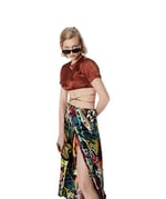 Twist SIRT DEKOLTELİ CROP BLUZ