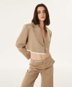Twist TROK BASKILI CROP BLAZER BLAZER Kadın