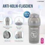 Twistshake Anti-Kolik Bebek Biberonu Gri 0+ Ay 180 ml
