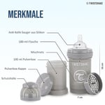 Twistshake Anti-Kolik Bebek Biberonu Gri 0+ Ay 180 ml