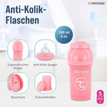 Twistshake Anti-Kolik Bebek Biberonu Pembe 0+ Ay 180 ml