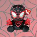 Ty Floppy - Marvel Koleksiyonu, Miles Morales, Örümcek Adam, Yumuşak Pelüş Oyuncak, Koleksiyon, Büyükler ve Küçük Çocuklar İçin Hediye Fikri - 20 cm - T44006