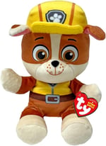 TY Rubble Paw Patrol çocuklar için yumuşak pelüş oyuncak, pelüş oyuncak, koleksiyon parçası, Beanie Babies serisi, standart - Seçenekler: Rubble, Rocky, Skye