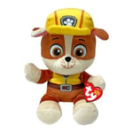 TY Rubble Paw Patrol çocuklar için yumuşak pelüş oyuncak, pelüş oyuncak, koleksiyon parçası, Beanie Babies serisi, standart - Seçenekler: Rubble, Rocky, Skye