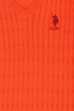 U.S. POLO ASSN. KIZ COCUK ORANJ TRIKO KAZAK BASIC