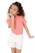 U.S. Polo Assn. Kız Çocuk Pembe Tişört Basic 50306036-VR041 - Seçenekler: 12-13 Yıl, 6-7 Yıl
