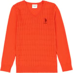 U.S. POLO ASSN. KIZ COCUK ORANJ TRIKO KAZAK BASIC