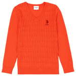U.S. POLO ASSN. KIZ COCUK ORANJ TRIKO KAZAK BASIC