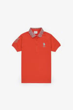 U.S. Polo Assn. Kız Çocuk Nar Çiçeği Tişört Basic 50320284-VR039 - Seçenekler: 3-4 Yıl, 5-6 Yıl, 8-9 Yıl, 7-8 Yıl