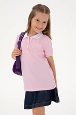 U.S. Polo Assn. Kız Çocuk Açık Pembe Tişört Basic 50310223-VR078