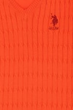 U.S. POLO ASSN. KIZ COCUK ORANJ TRIKO KAZAK BASIC