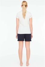 U.S. Polo Assn. - Kadın Kar Melanj T-Shirt Şort Takımı