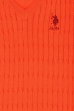 U.S. POLO ASSN. KIZ COCUK ORANJ TRIKO KAZAK BASIC