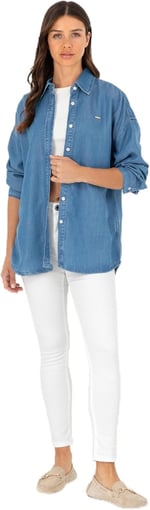 U.S. Polo Assn. Kadın Beyaz Pantolon (Kanvas-Chino) 50281692-VR013