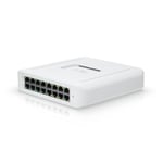 Ubiquiti UniFi anahtarı (USW-Lite-16-PoE, 16 Gigabit Ethernet bağlantı noktası, 8 bağlantı noktası PoE+, duvara monte)