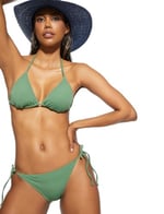 Üçgen Bikini Üstü Basic Boyundan Bağlamalı Kaplı