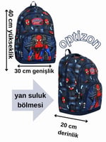 Üçlü okul çantası seti İlkokul Okul Çantası + Termal Beslenme Çantası + Kalemlik (SPIDERMAN ÖRÜMCEK ADAM)