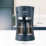Ufesa Filtre Kahve Makinesi CG7114 Capriccio, 6 Fincan, 600 W, 0.6 L, Kalıcı Filtre, Damlama Durdurma, Otomatik Kapanma, Siyah
