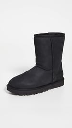 UGG W CLASSIC SHORT II Klasik Bot Kadın BLACK (SIYAH) 39