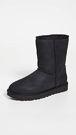 UGG W CLASSIC SHORT II Klasik Bot Kadın BLACK (SIYAH) 39