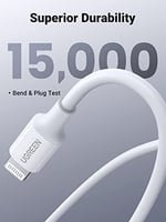 UGREEN 10493 USB kablosu 1 m USB C USB C/Lightning Beyaz