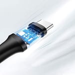 UGREEN 2.0 A USB-A & USB-C & Şarj ve Data Kablosu, 50 Santimetre, Siyah, 60115