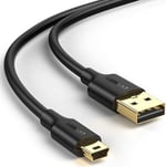 UGREEN 2.0 A USB-A & Mini-USB, Şarj ve Data Kablosu, 1.5 Metre, Siyah - Seçenekler: 1.5 metri, 1 Metre