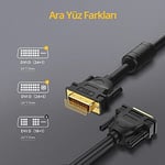 Ugreen 24+1 DVI Çift Taraflı Görüntü Aktarma Kablosu 8 Metre