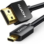 Ugreen 4K 60Hz Micro HDMI to HDMI Kablo 2 Metre - Seçenekler: 1 metre, 2 metri, 3m