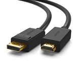 Ugreen 4K Displayport HDMI Dönüştürücü Kablo, Siyah, 1.5 Metre
