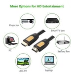 Ugreen 4K HDMI Kablo, 3 Metre, Siyah - Seçenekler: 1 metro, 1.5m, 2 mètres, 10ft/ 3m, 5 metri