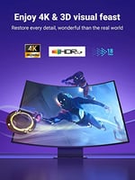 Ugreen 4K HDMI Kablosu ARC 3D Ethernet için PS5 Soundbar, Xbox Series S, Monitör vb. (5M)