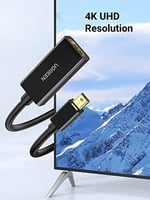 Ugreen 4K Mini Displayport HDMI Çevirici Adaptör, Siyah