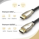 Ugreen 8K 60Hz 4K 144Hz v1.4 DisplayPort Görüntü ve Ses Aktarım Kablosu 2 Metre