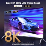 UGREEN 8K 60Hz Displayport 1.4 to HDMI 2.1 Örgülü Kablo, 2m, 80397