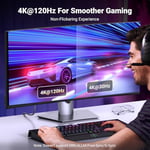 UGREEN 8K 60Hz Displayport 1.4 to HDMI 2.1 Örgülü Kablo, 1m, 80395
