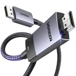 UGREEN 8K 60Hz Displayport 1.4 to HDMI 2.1 Örgülü Kablo, 2m, 80397