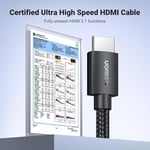 UGREEN 8K HDMI 2.1 Kablo 3D eARC HDCP 2.2/2.3 PC için PS5/PS4 Soundbar HDTV(5m) | 4K@240Hz 10K 8K@60Hz, Dinamik HDR eARC Dolby Atmos, HDCP 2.3, PS5 PS4 Xbox Roku TV HDTV Blu-ray Projektör ile Uyumlu