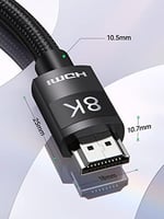 UGREEN 8K HDMI 2.1 Kablo 3D eARC HDCP 2.2/2.3 PC için PS5/PS4 Soundbar HDTV(1m)