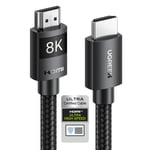 UGREEN 8K HDMI 2.1 Kablo 3D eARC HDCP 2.2/2.3 PC için PS5/PS4 Soundbar HDTV(2m)