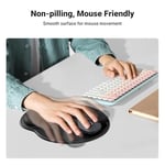 UGREEN Hafızalı Köpük Bilek Dayanağı ile Ergonomik Mouse Pad | Hafızalı köpük, bilek desteği, pürüzsüz yüzey, oyun ve ofis için kaymaz PU taban