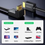 Ugreen HDMI 90 derece kablo, 2 Metre, Siyah
