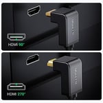 Ugreen HDMI 90 derece kablo, 2 Metre, Siyah