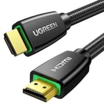 UGREEN HDMI Kablo 4K 60Hz UHD 2.0 HDMI ARC Kablo HDR 3D High Speed 18Gbps Ethernet Altın Kaplama TV Televizyon, Monitor, Blu-ray, PS5/PS4/PS3, Xbox Series S, Soundbar (2M ile Uyumlu)