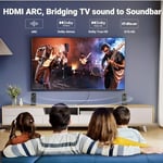 UGREEN HDMI Kablo 4K 60Hz UHD 2.0 HDMI ARC Kablo HDR 3D High Speed 18Gbps Ethernet Altın Kaplama TV Televizyon, Monitor, Blu-ray, PS5/PS4/PS3, Xbox Series S, Soundbar (2M ile Uyumlu)
