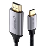 UGREEN iPhone 17/16 Serisi Dell XPS 2M için HDMI Kablosu USB 3.1 4K USB C | Tip C HDMI 4 K 60Hz UHD Adaptörü için iPad Pro/Hava/Mini Samsung S26 Serisi/S25 Serisi/Galaxy Z MacBook Pro Huawei P60 Pro